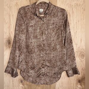 a new day Brown Patterned Men's Shirt